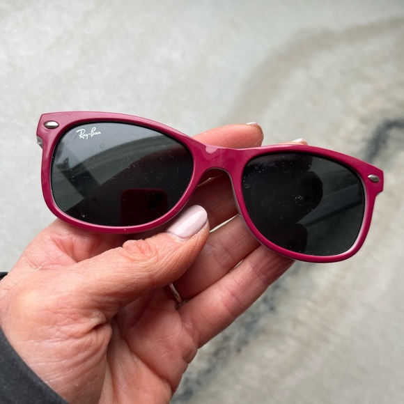 Ray-Ban Maroon & Grey Sunglasses - Picture 1 of 12